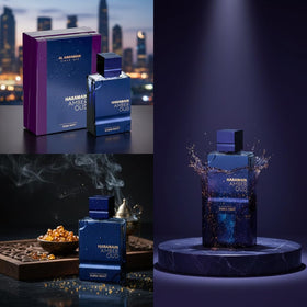 Al Haramain spritz in motion illustrating fragrance mist and easy application benefit