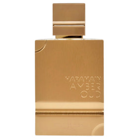 Al Haramain close-up of cap and label highlighting premium finish and detail