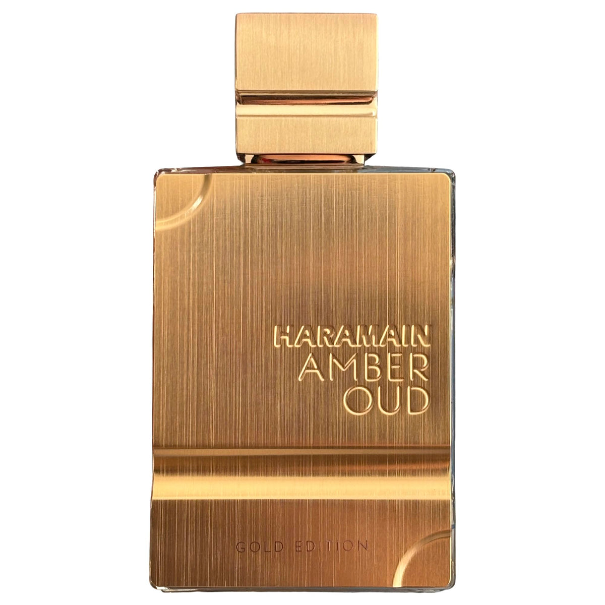 Al Haramain bottle side profile with cap detail highlighting craftsmanship