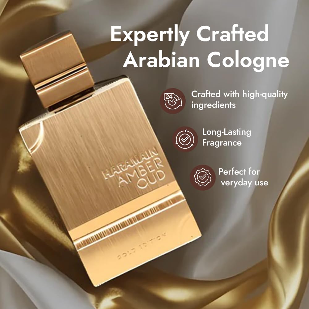 Al Haramain 60ml bottle next to hand showing size and travel convenience