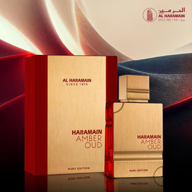 Al Haramain flatlay of saffron jasmine cedar and ambergris ingredients
