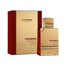 Al Haramain side profile shot highlighting bottle silhouette and finish
