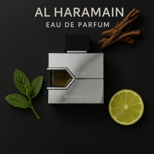 Al Haramain L'aventure cap close-up highlighting premium finish and secure seal