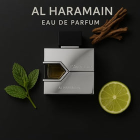 Al Haramain L'aventure cap close-up highlighting premium finish and secure seal