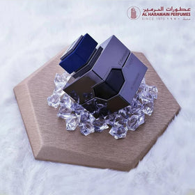 Al Haramain L'Aventure Knight next to ruler showing 100ml scale for travel convenience