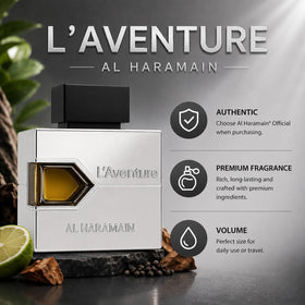 Al Haramain label detail with product notes and origin for confident selection