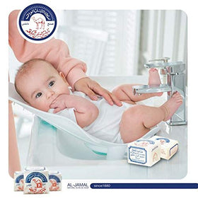 Al-Jamal soap held in hand demonstrating comfortable grip and gentleness