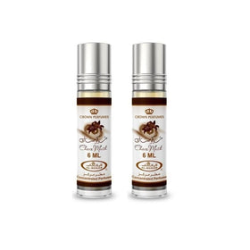 Al-Rehab front packaging showing rollerball and flavor descriptors, highlights portability