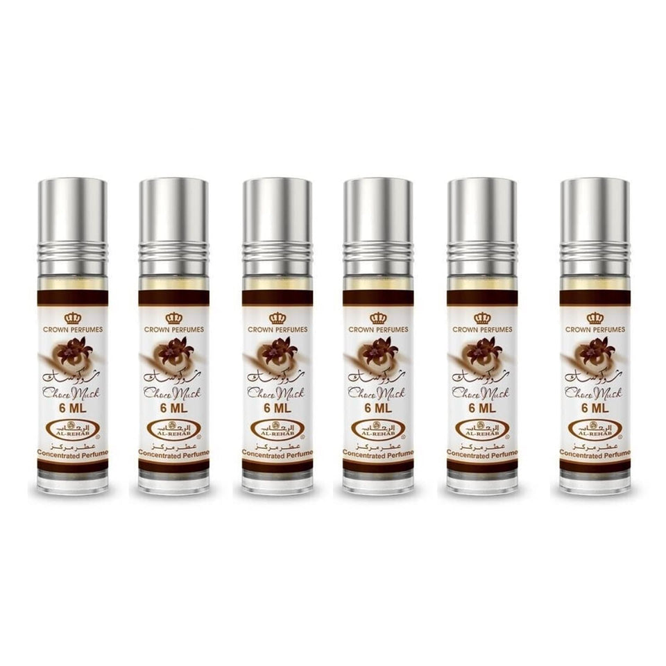 al-rehab choco musk front packaging showing bottle and label, highlights portable convenience
