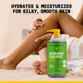 Alaffia bottle placed in a modern shower scene suggesting everyday ritual benefit
