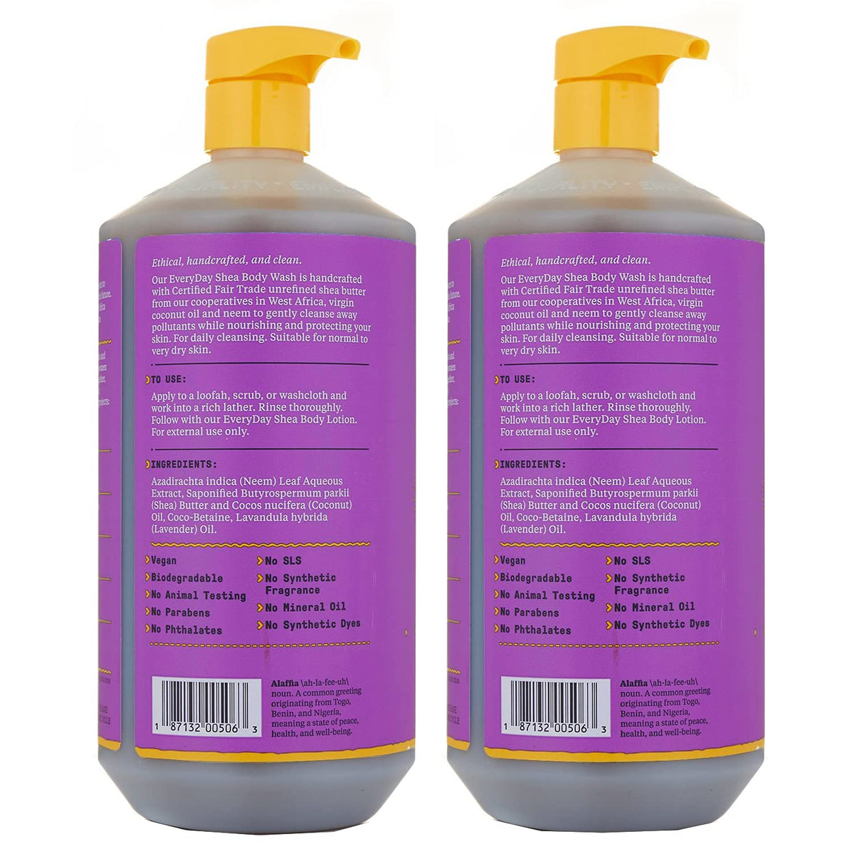 Alaffia bottle pump close-up for easy dispensing and convenience