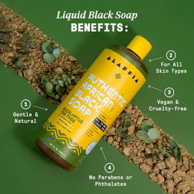 Alaffia displayed in bathroom setting showing everyday routine benefit