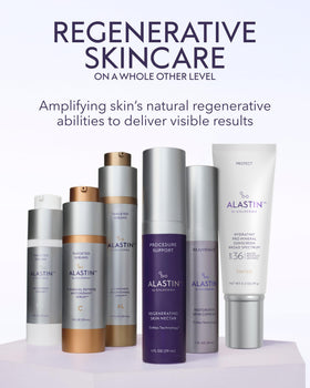 ALASTIN conceptual before and after visual suggesting improved radiance benefit
