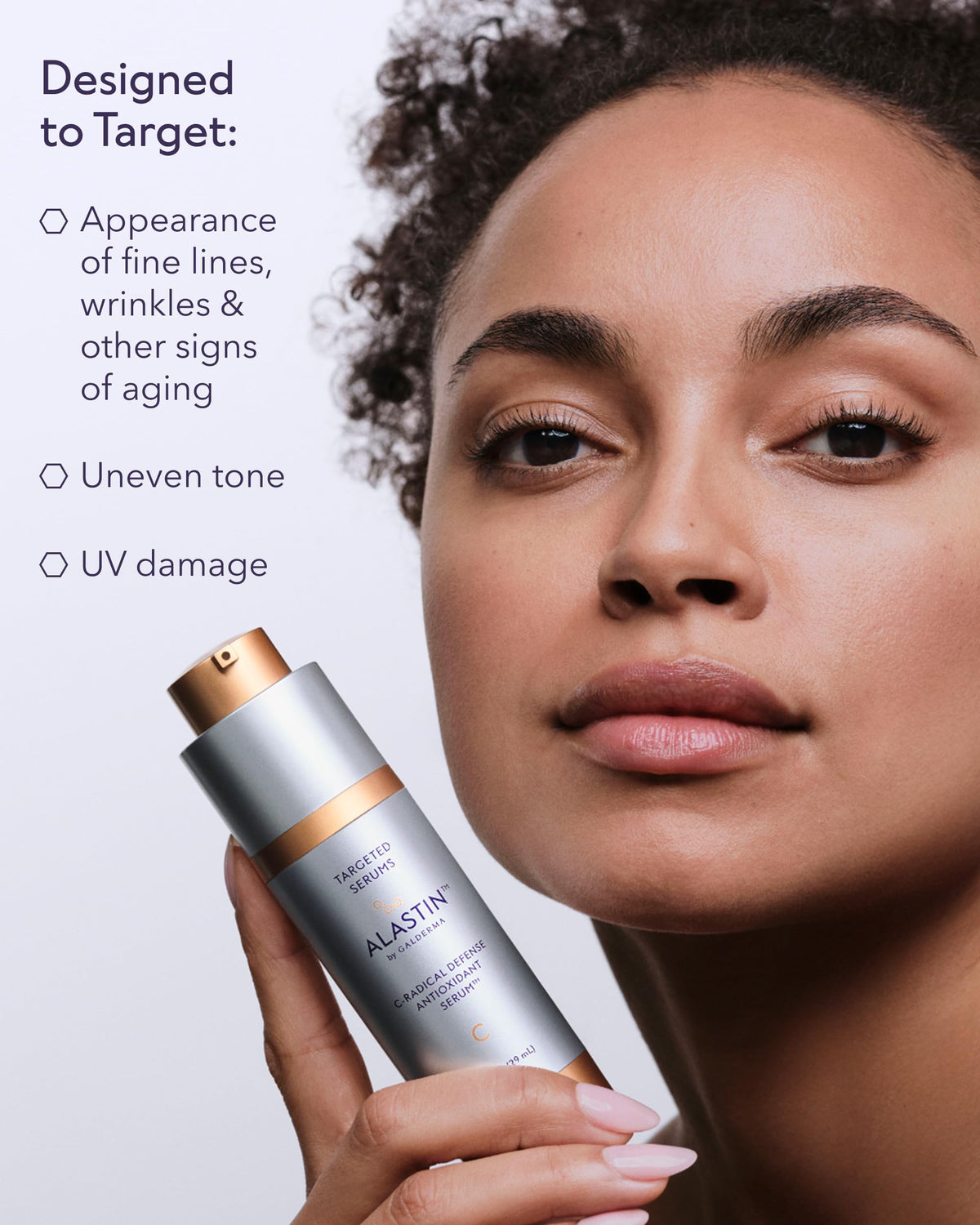 ALASTIN Skincare open box and label highlighting ingredient list and clinical focus