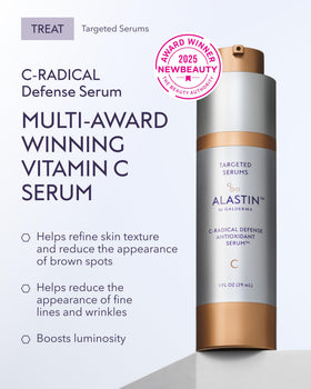 ALASTIN Skincare pump dispenser close-up for controlled, hygienic serum dosing