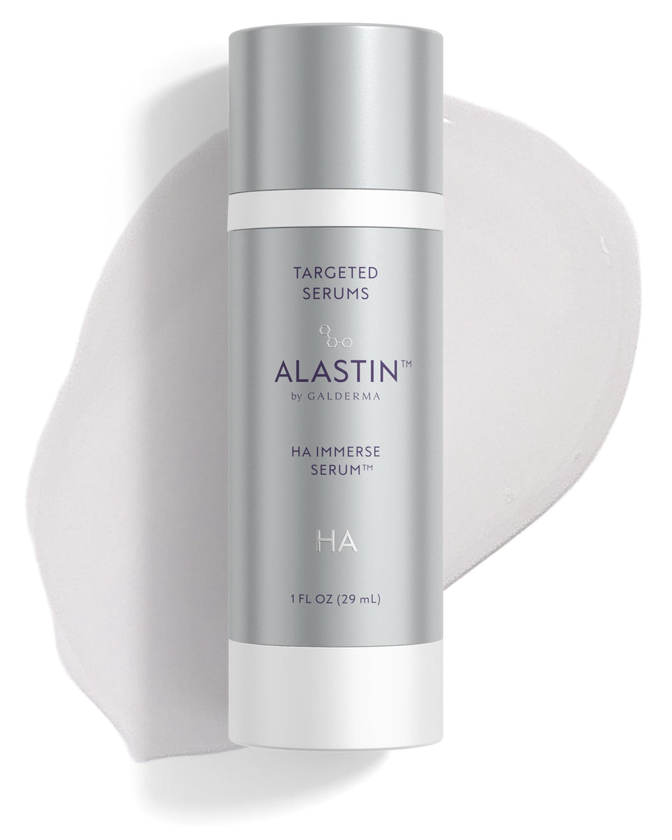 ALASTIN front packaging showing bottle and branding with product benefit
