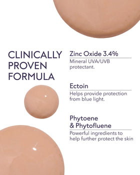 ALASTIN Skincare dispensed dot of product illustrating easy spreadability benefit