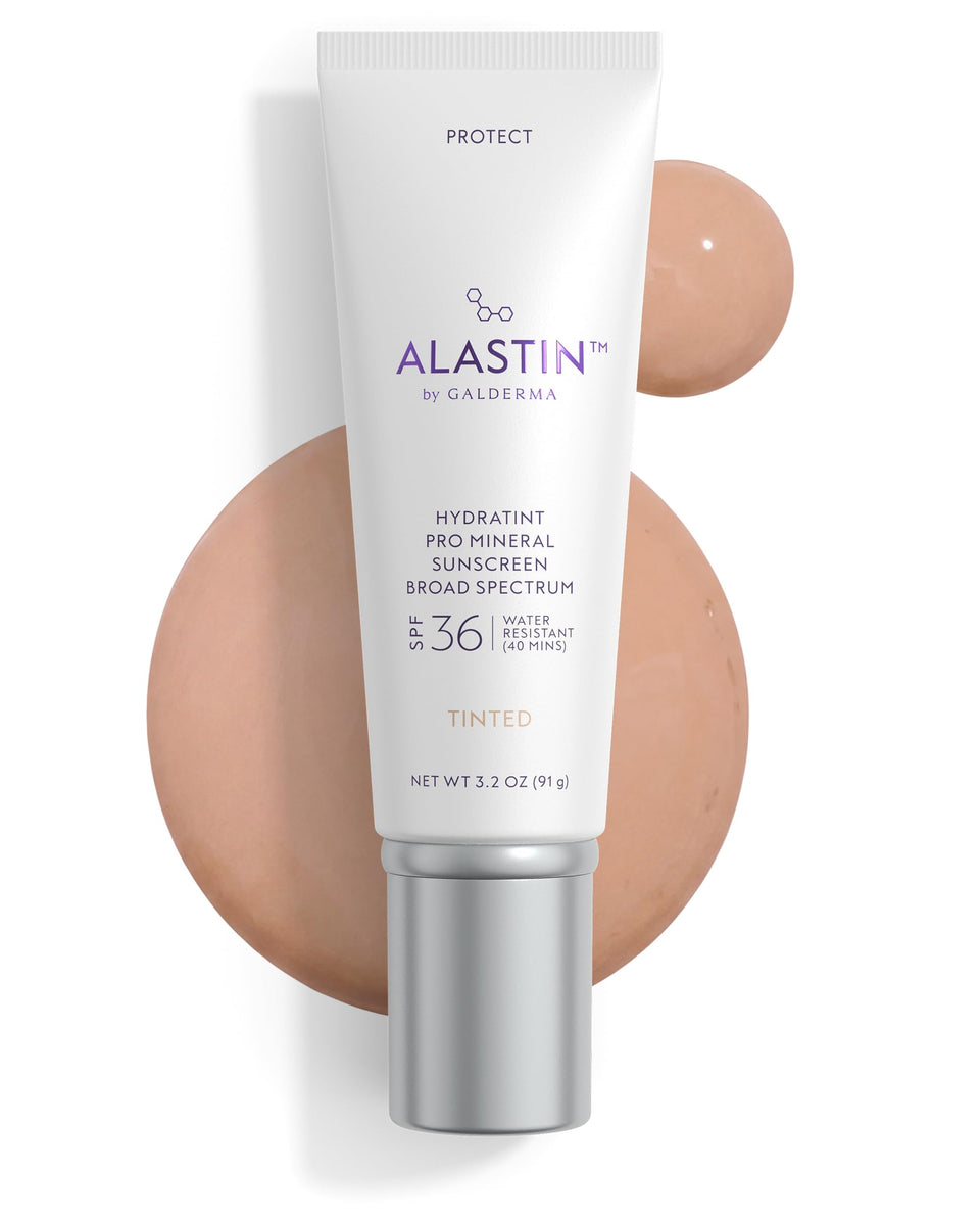 ALASTIN Skincare front tube showing product and SPF 36 protection benefit