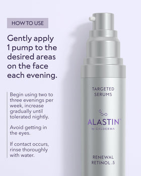 ALASTIN serum on bathroom counter suggesting daily routine ease