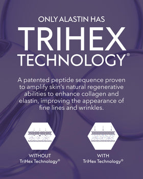 ALASTIN Skincare before and after crop showing visible tone improvement and lifted look