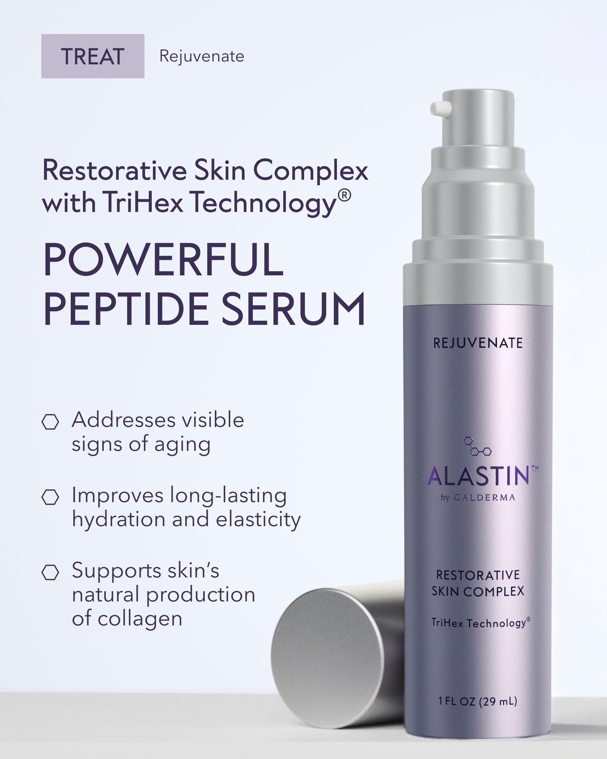 ALASTIN Skincare serum texture on hand showing lightweight absorption benefit