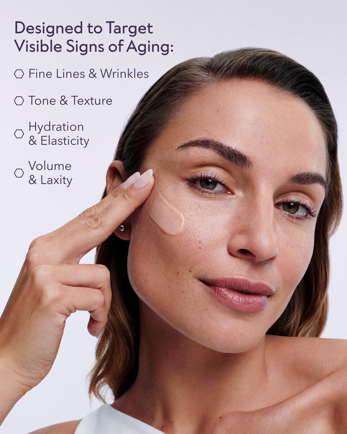 ALASTIN Skincare bottle held in hand demonstrating 1 oz size and travel-friendly benefit