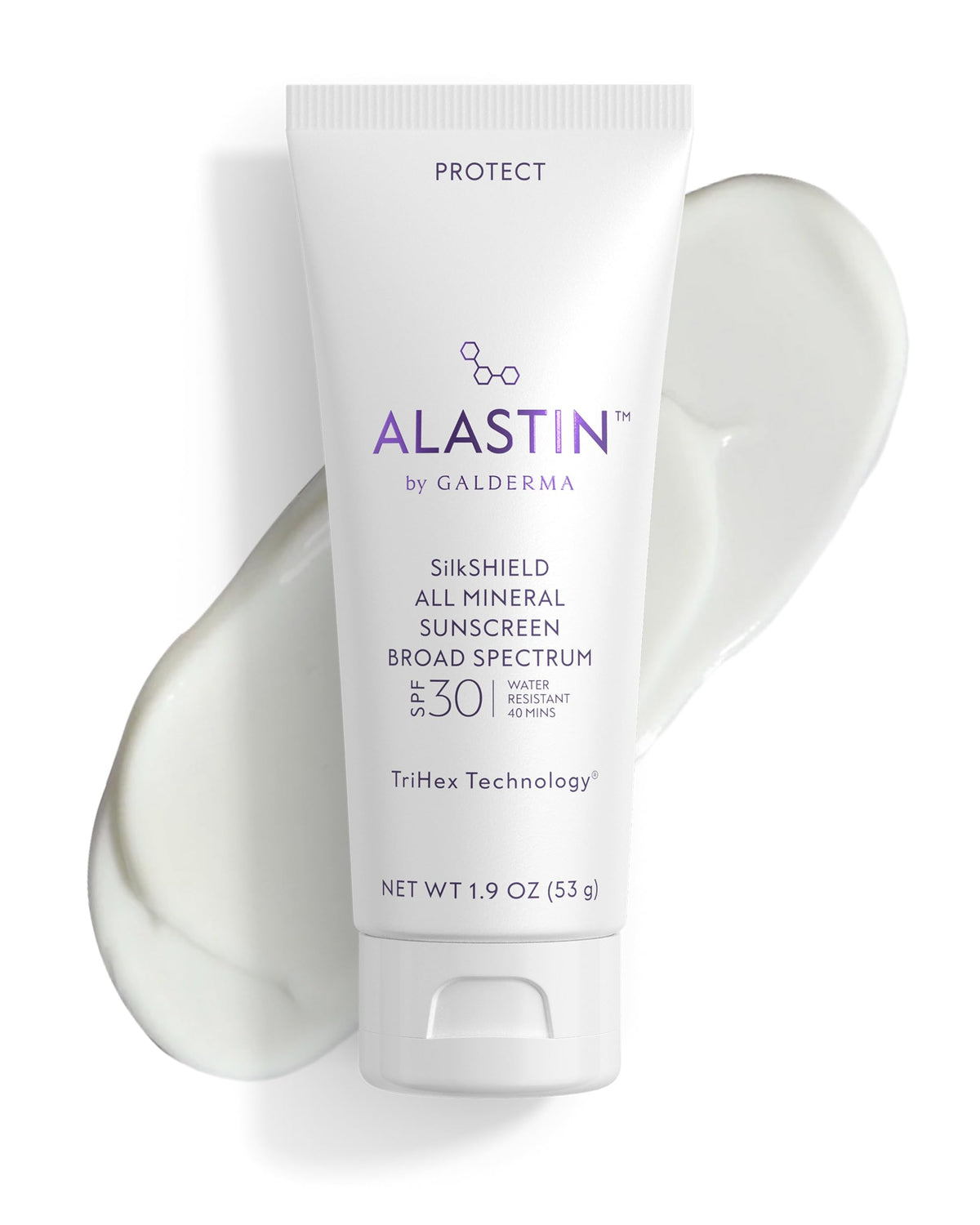 ALASTIN SilkSHIELD front packaging showing SPF 30 protection and sleek bottle