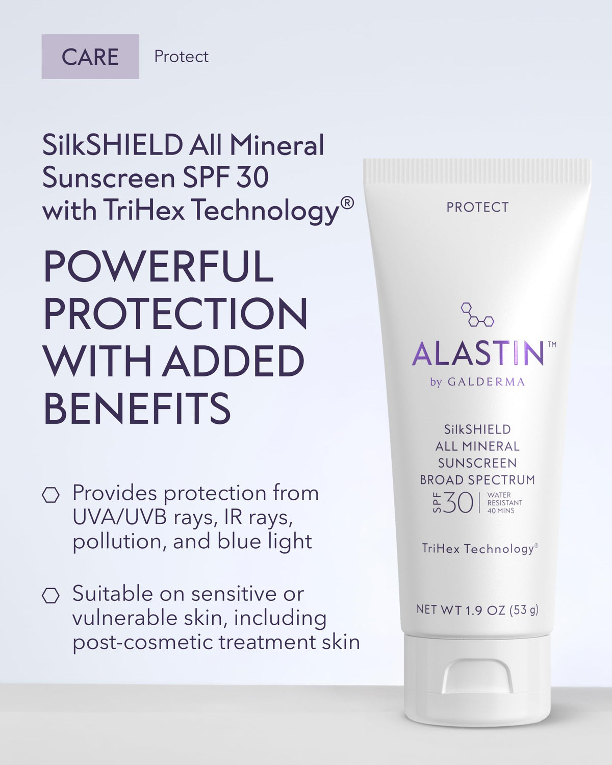 ALASTIN SilkSHIELD pump dispenser close-up for precise, hygienic application