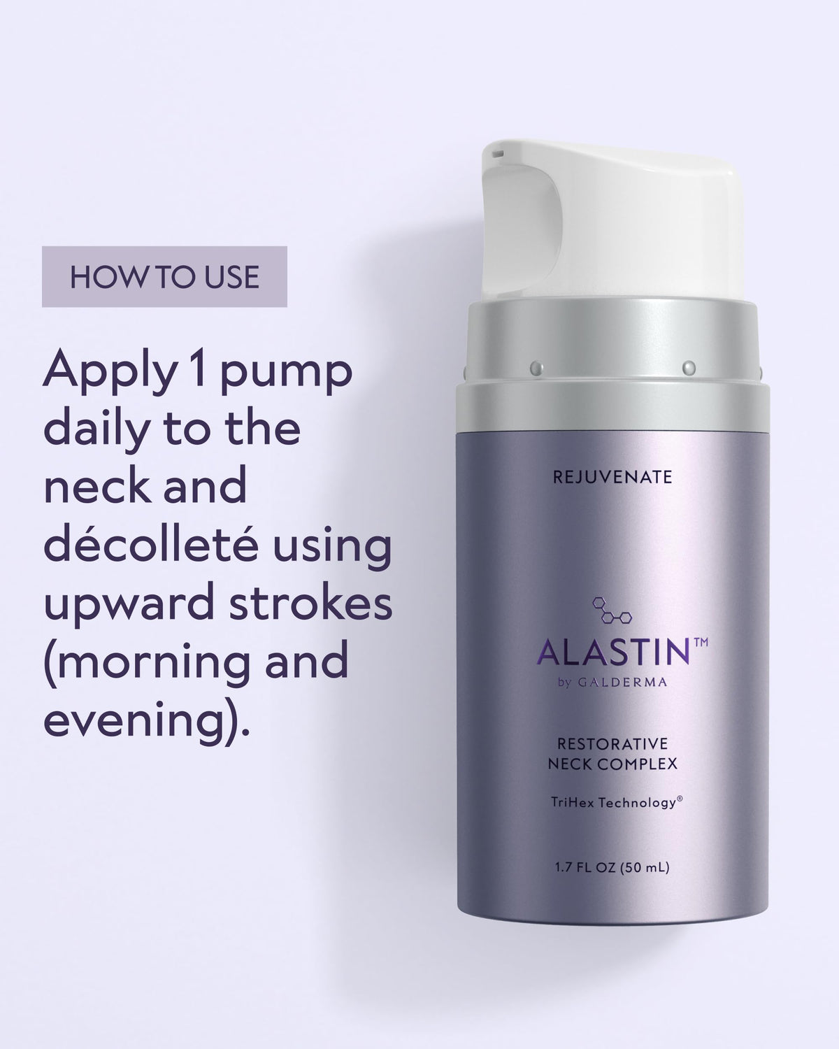 ALASTIN bottle in hand for scale, 1.7 oz size clarity and travel-friendly convenience benefit