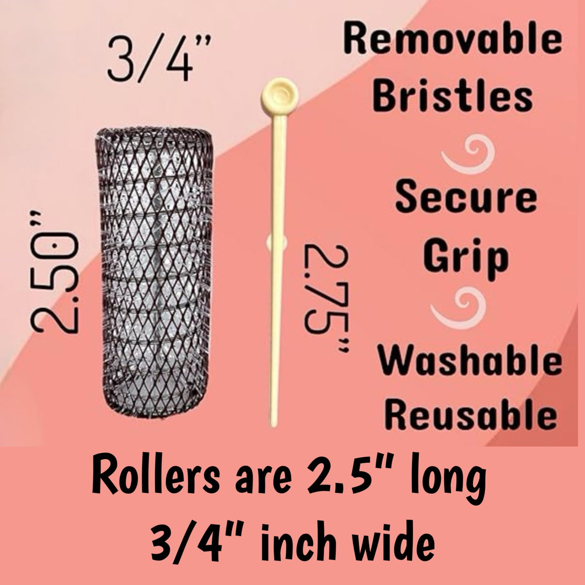 ALAZCO roller beside hand for size comparison illustrating compact medium dimensions