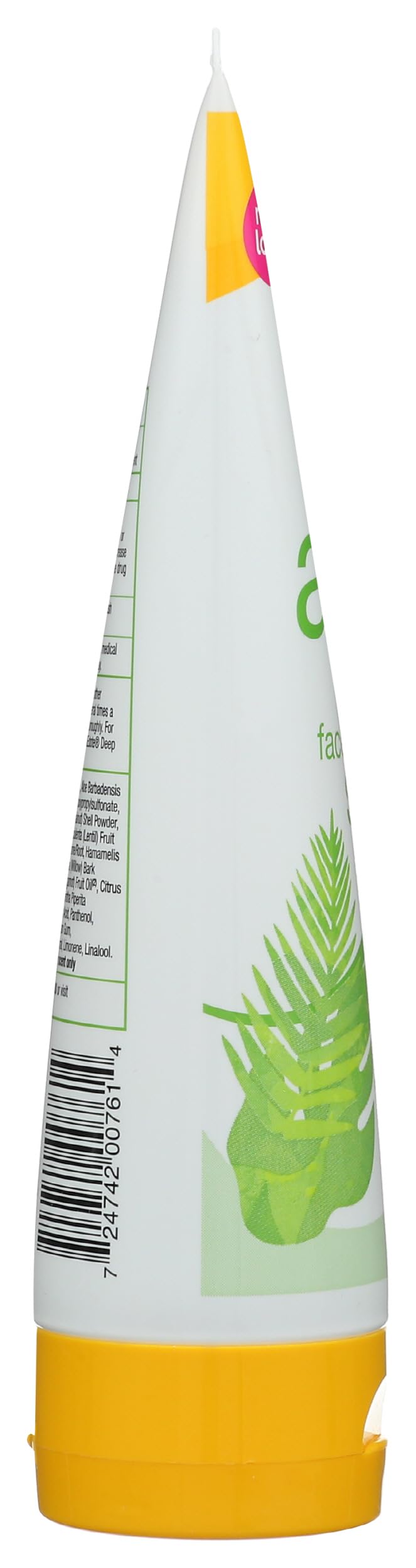 Alba Botanica ingredient label close-up highlighting salicylic acid and botanicals