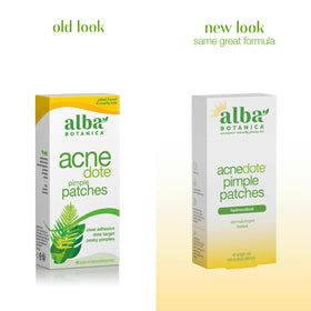 Alba Botanica close-up of hydrocolloid patch texture highlighting absorption clarity