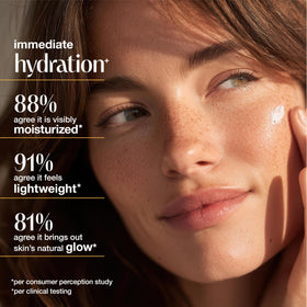 Alba Botanica applied on forearm to show coverage and skin-smoothing benefit