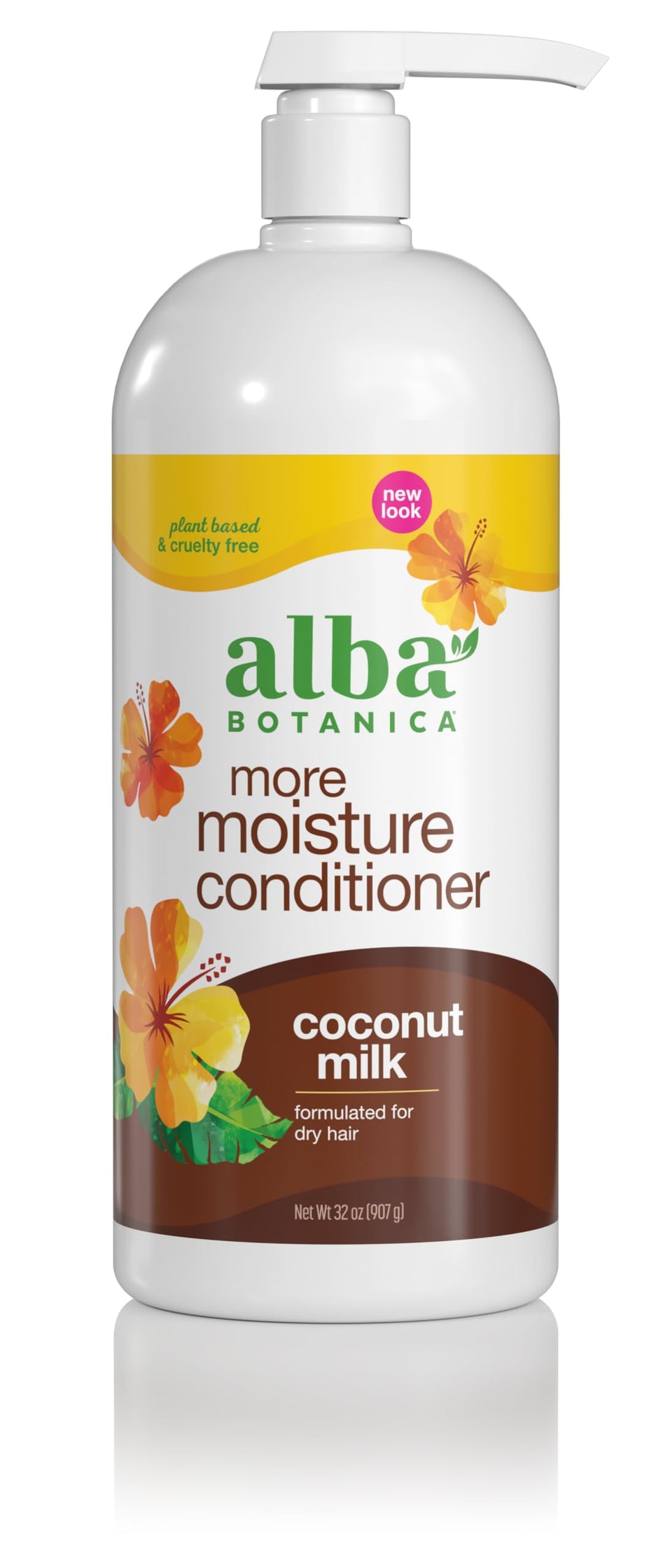 Alba Botanica front packaging showing 32 oz bottle and product name benefits