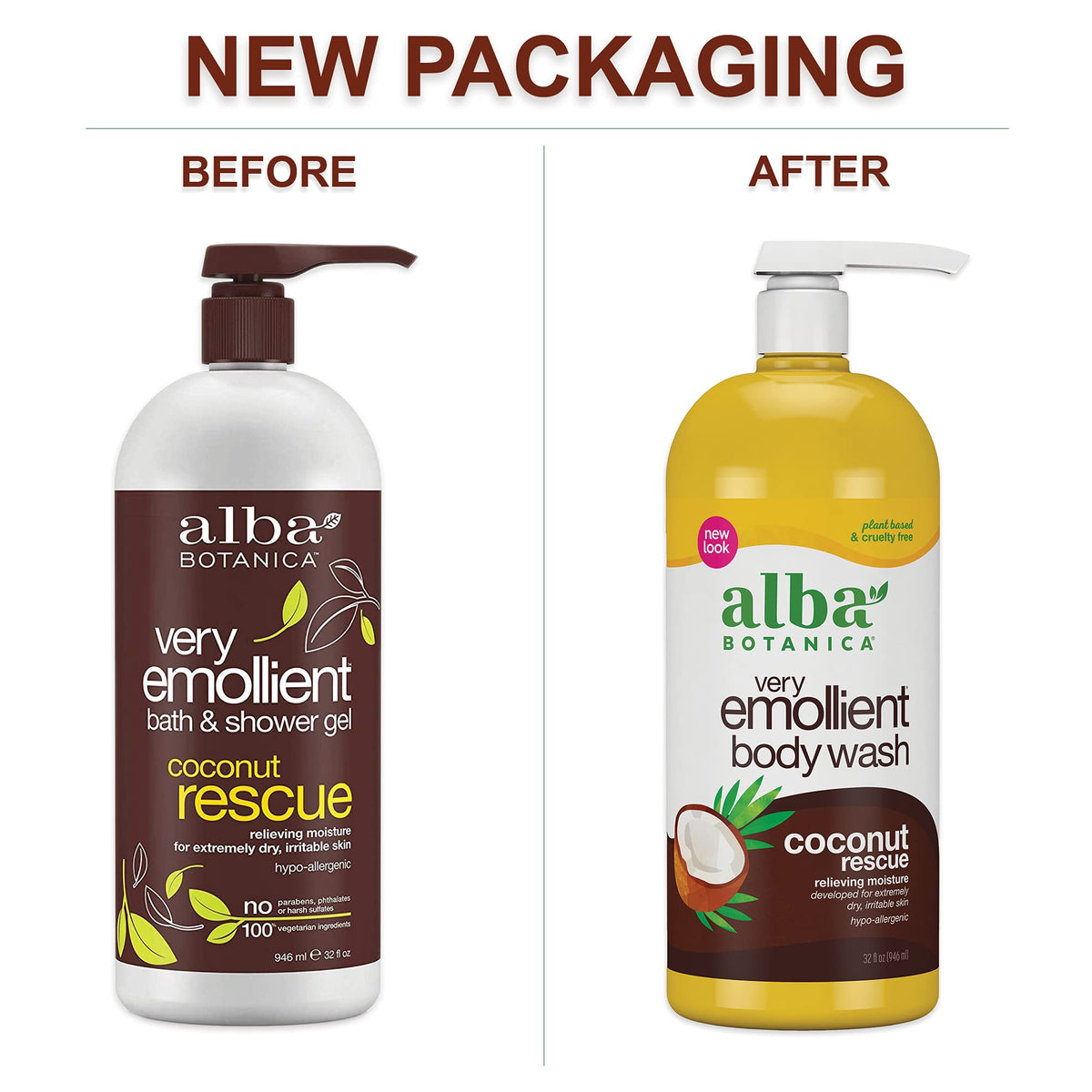 Alba Botanica bottle staged in bathroom showing daily-use lifestyle benefit