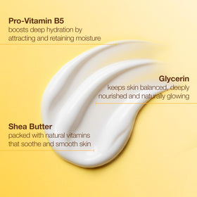 Alba Botanica being applied to skin to show quick absorption and improved softness