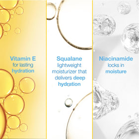 Alba Botanica ingredient label detail showing niacinamide and squalane
