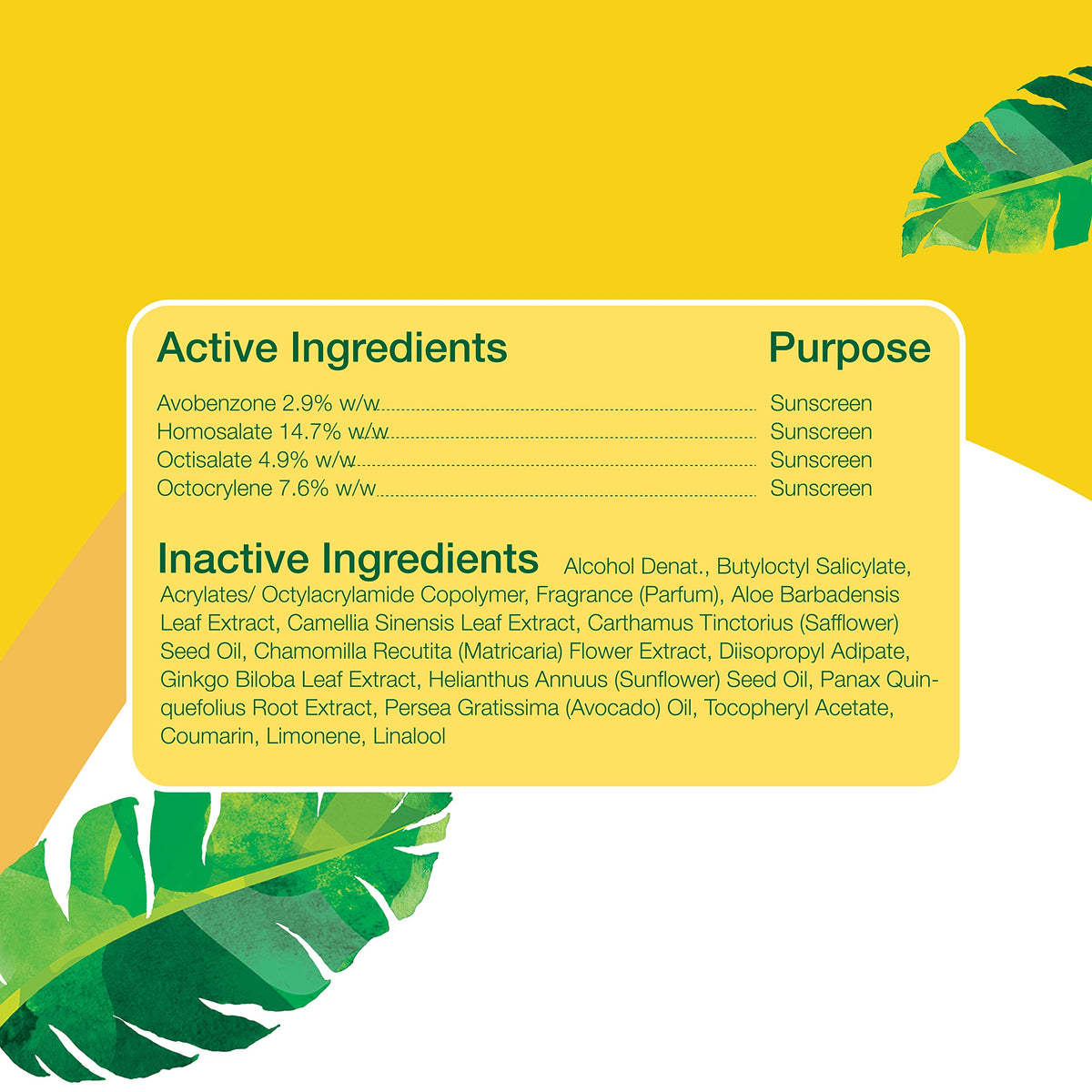 Alba Botanica ingredients label closeup featuring botanical, biodegradable claims