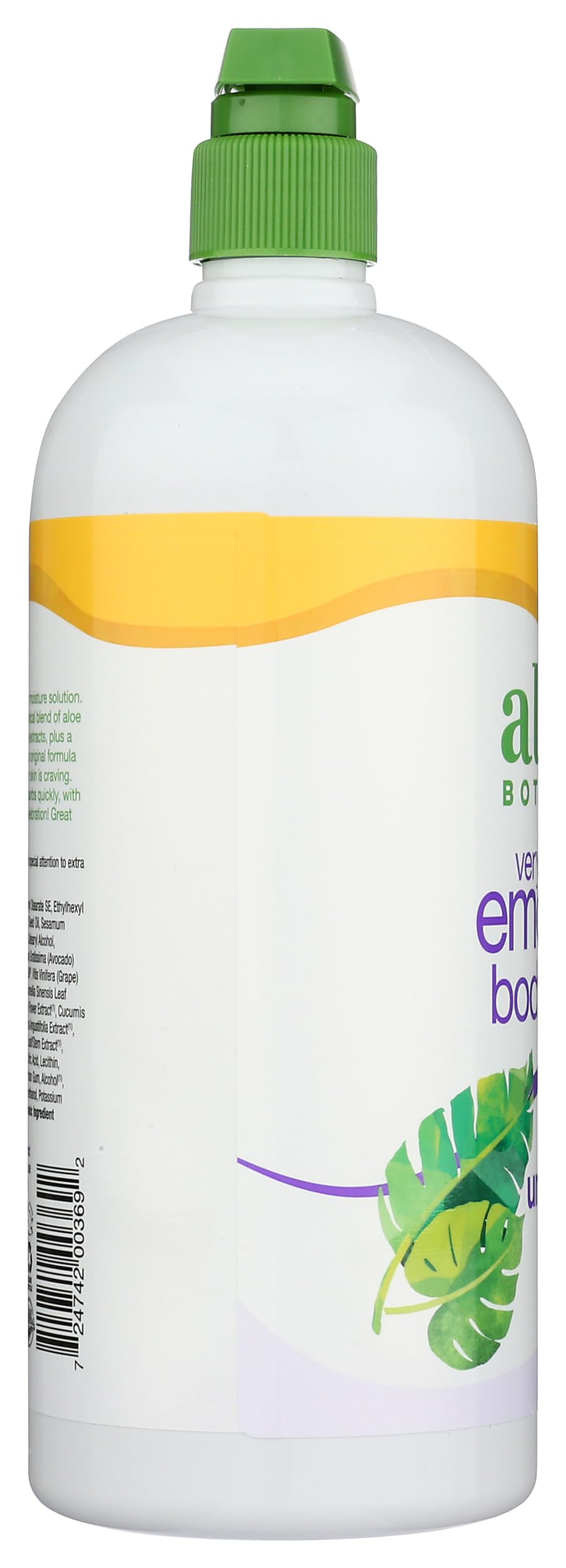 Alba Botanica label close-up showing unscented and hypoallergenic benefit
