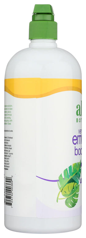 Alba Botanica label close-up showing unscented and hypoallergenic benefit