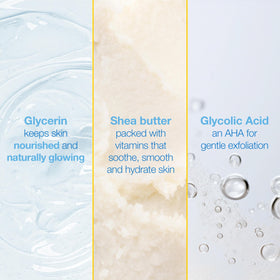Alba Botanica lotion texture swatch highlighting creamy hydration