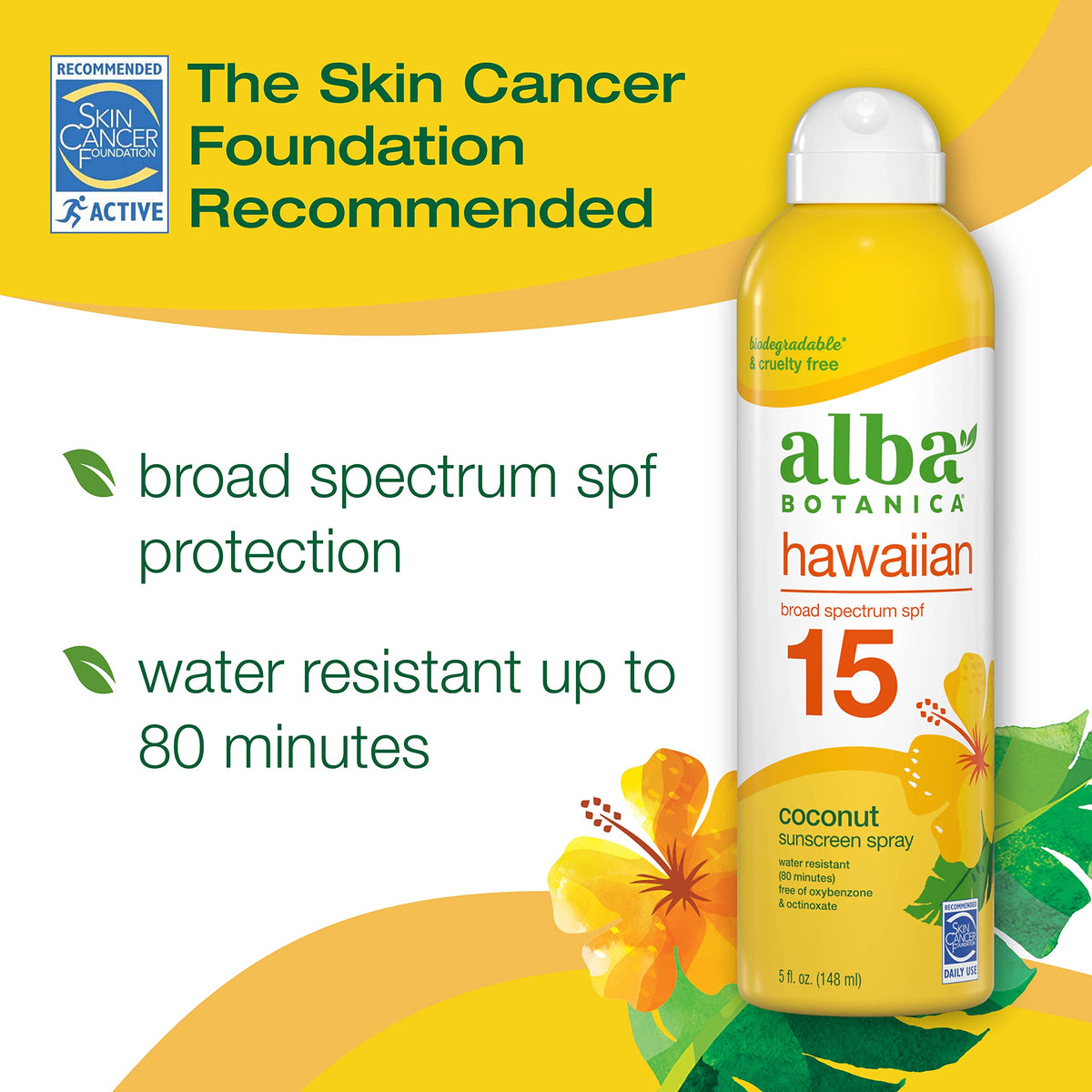 Alba Botanica spray nozzle close-up demonstrating easy, even mist application