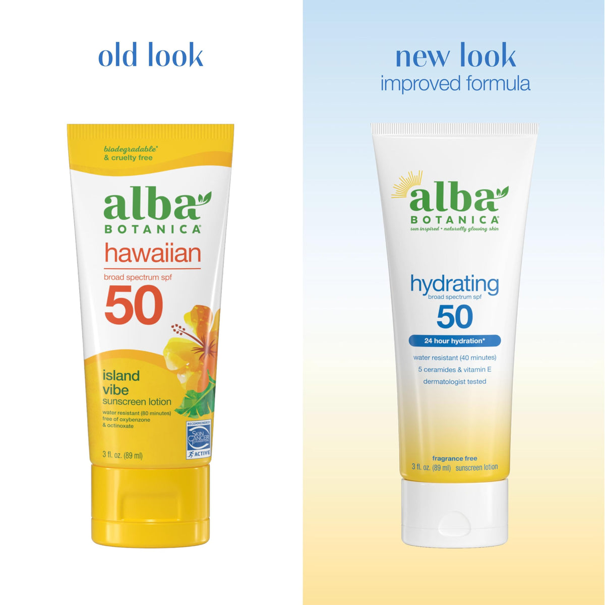 Alba Botanica close-up of lotion texture highlighting lightweight, fast-absorbing feel