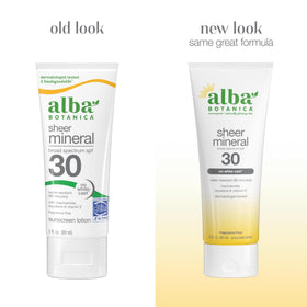 Alba Botanica lotion texture close-up demonstrating lightweight, non-greasy finish