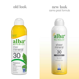 Alba Botanica texture close-up showing sheer, quick-drying finish