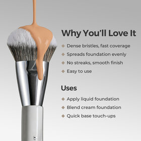 ALBEAUT 201 close-up of ultra-soft bristles demonstrating dense, comfy application