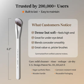 ALBEAUT aluminum ferrule and birch handle detail for durable, comfortable grip