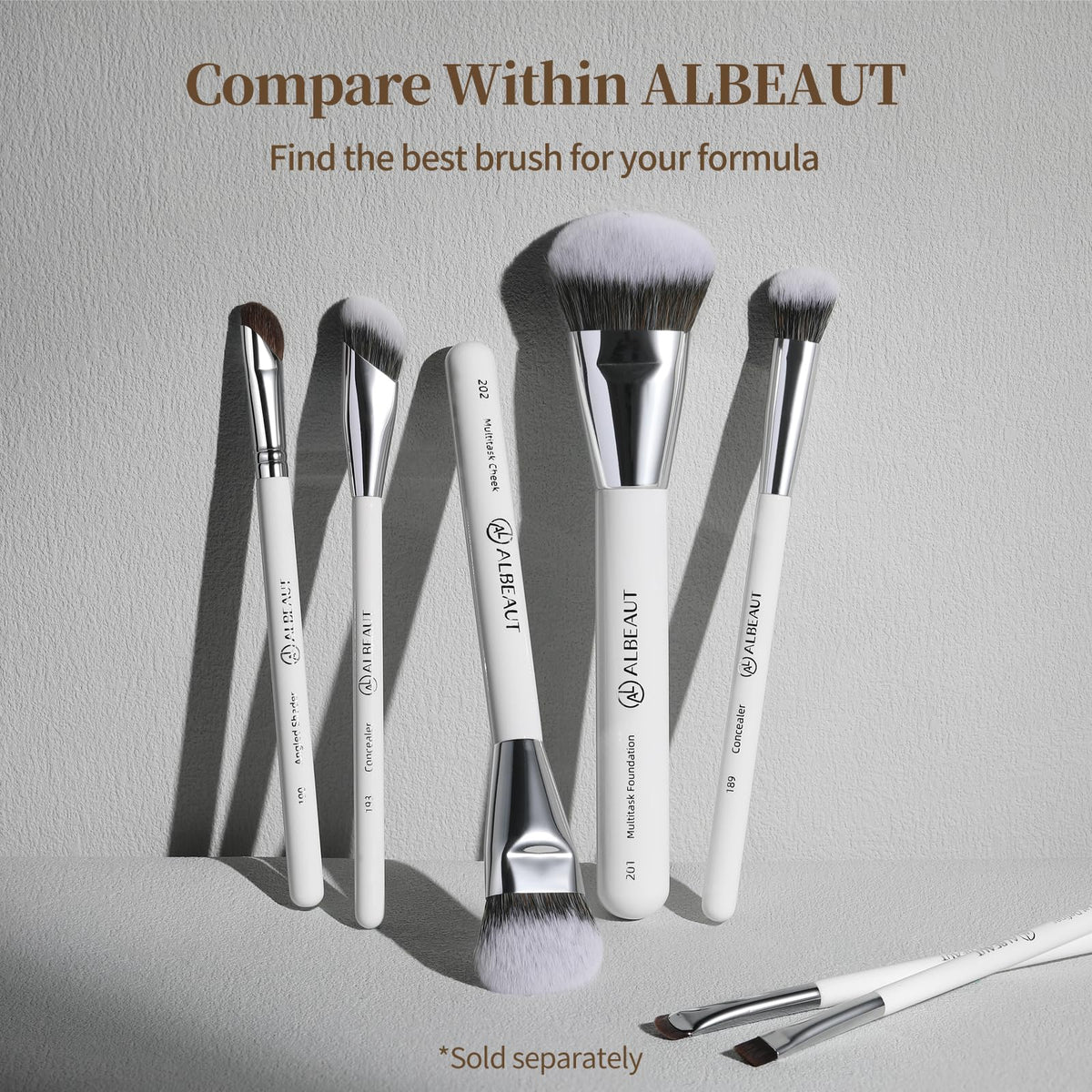 ALBEAUT brush inside makeup bag in lifestyle scene for everyday convenience