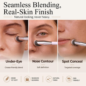 ALBEAUT brush blending contour along nose for refined sculpting