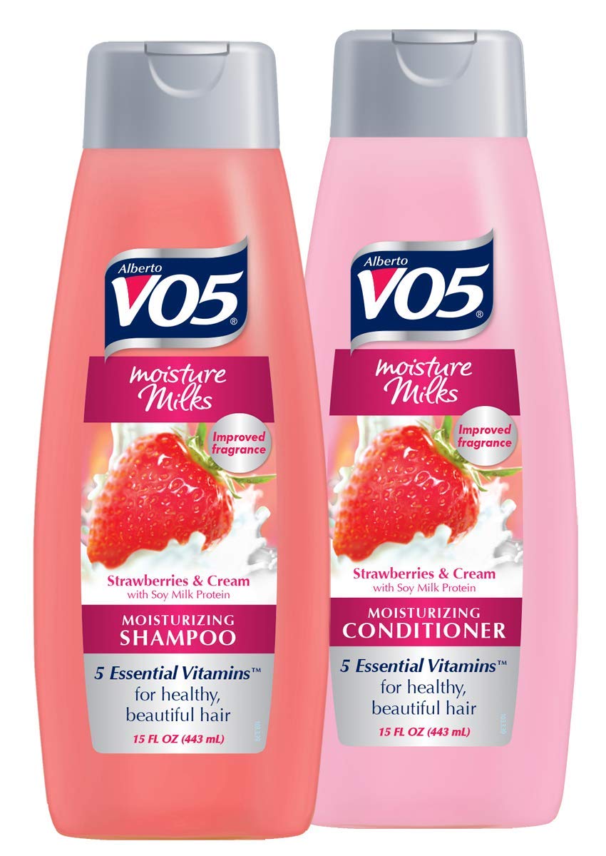 ALBERTO VO5 front packaging showing bottles and fragrance for soft hair